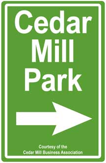 Cedar Mill Park sign