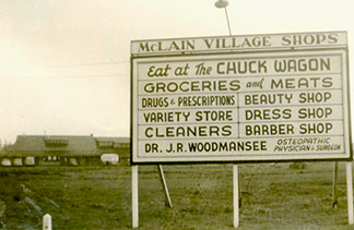 McLain Shops Sign