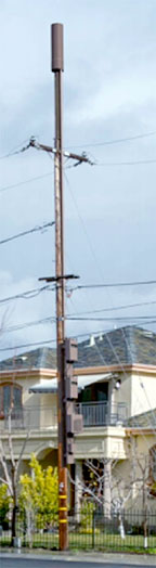 The "cantenna" design minimizes the visual clutter of a cell tower.