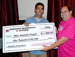 Anirudh Jain is awarded the Fall 2015 Awesome Grant
