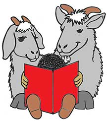 Goats reading