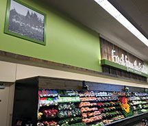 As part of the redecorating, Safeway’s designers
chose images from the Cedar Mill Historical
Society collection.