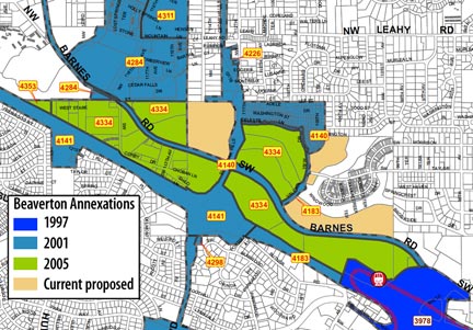 Beaverton Annexations