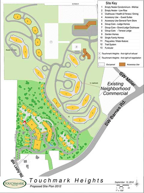 Touchmark heights proposed site plan 2012