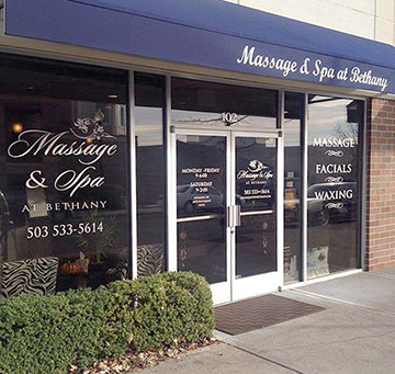 Bethany Massage and Spa building exterior.