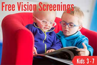 free vision screening kids with glasses