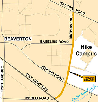 158th Ave map