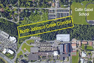 North Johnson Creek Corridor map.