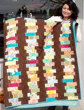 The "Stacked Bricks" quilt.