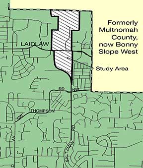 The Saltzman Road Extension Study map