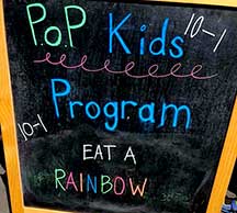 power of produce kids club sign