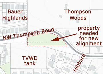 Thompson Woods map
