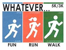 Fun/Run/Walk "Whatever..." logo