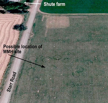 A Google-map satellite image from 2012 may show the location of the graves.