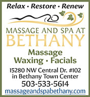 Massage and Spa at Bethany