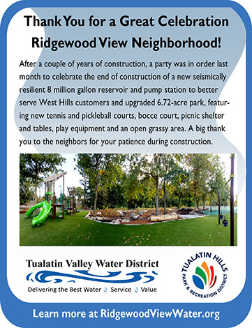 TVWD Ridgewood Park