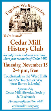 Cedar Mill History Club