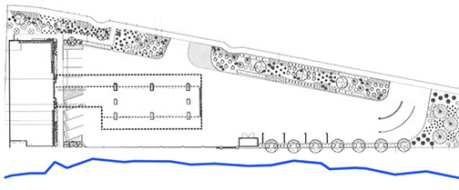 landscape plan for gas station