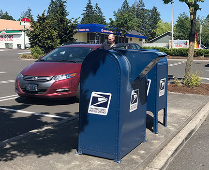 Blue boxes at Safeway