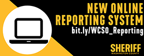 washington county sheriff new online reporting system logo