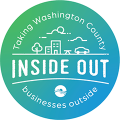 Inside Out logo - taking washington county business outside