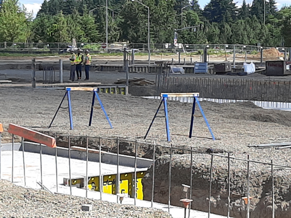 Excavation for infrastructure is underway now