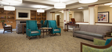 ackerly memory care seating area