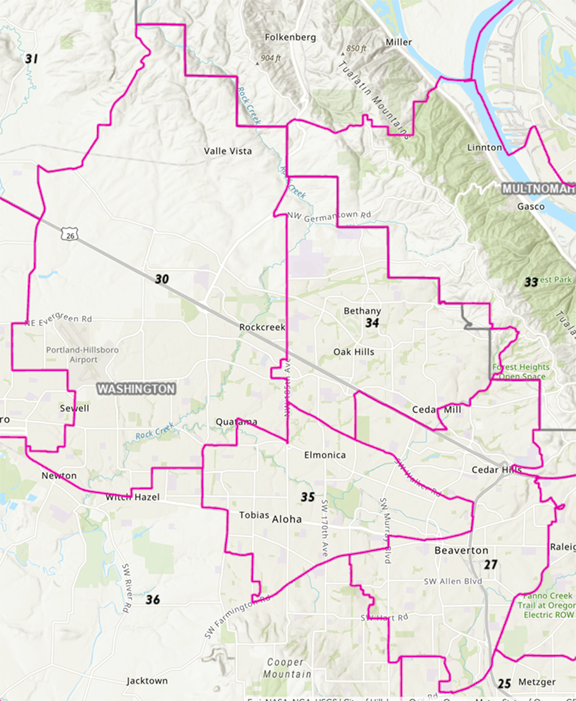 Legislative News New Districts The Cedar Mill News 7028