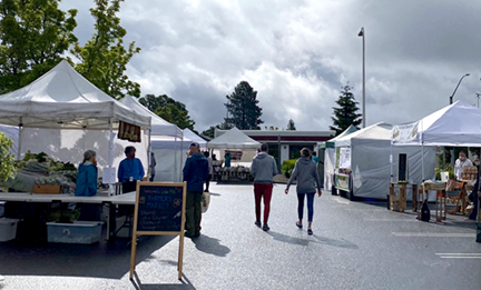 farmers market stands