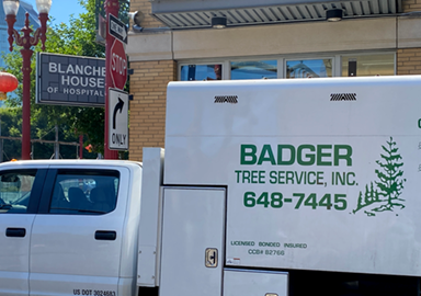 badger truck at Blanchet House