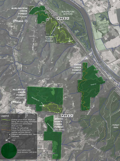 map of metro park areas