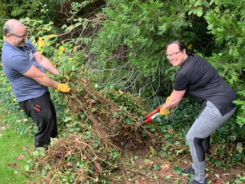 treekeepers removing ivy