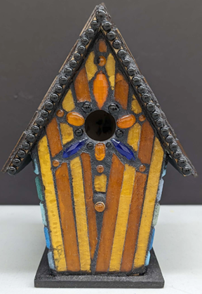 mosaic birdhouse