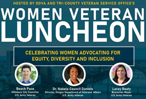 women veteran luncheon poster