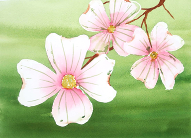 dogwood blossoms art by susan pfahl 