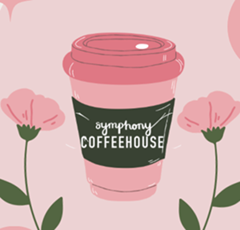 symphony coffee house pink coffee cup
