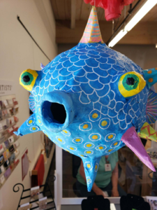 paper mache creature by sally boyd