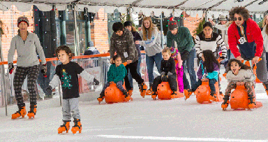 orenco skaters on ice rink