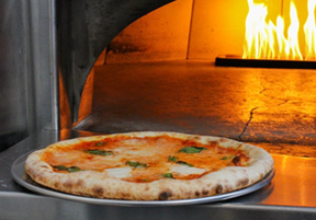 radii pi pizza outside pizza oven