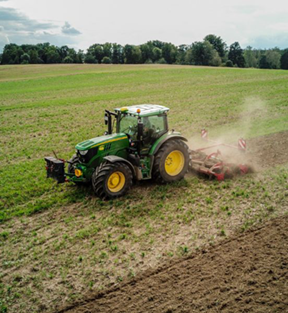 tractor in field