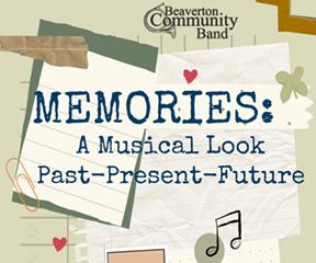 bcb poster titled memories: a musical look past-present-future on tan background