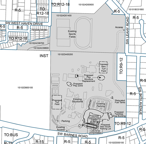 catlin gabel map