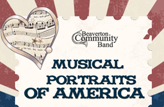 beaverton community band musical portraits of america poster