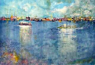 acrylic landscape