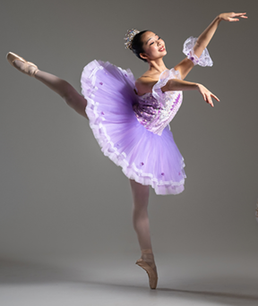 ballerina in purple