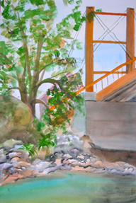 watercolor landscape